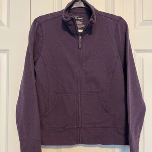 L.L. Bean Women's French Terry Full-zip Sweatshirt/Sweater Sz M PET